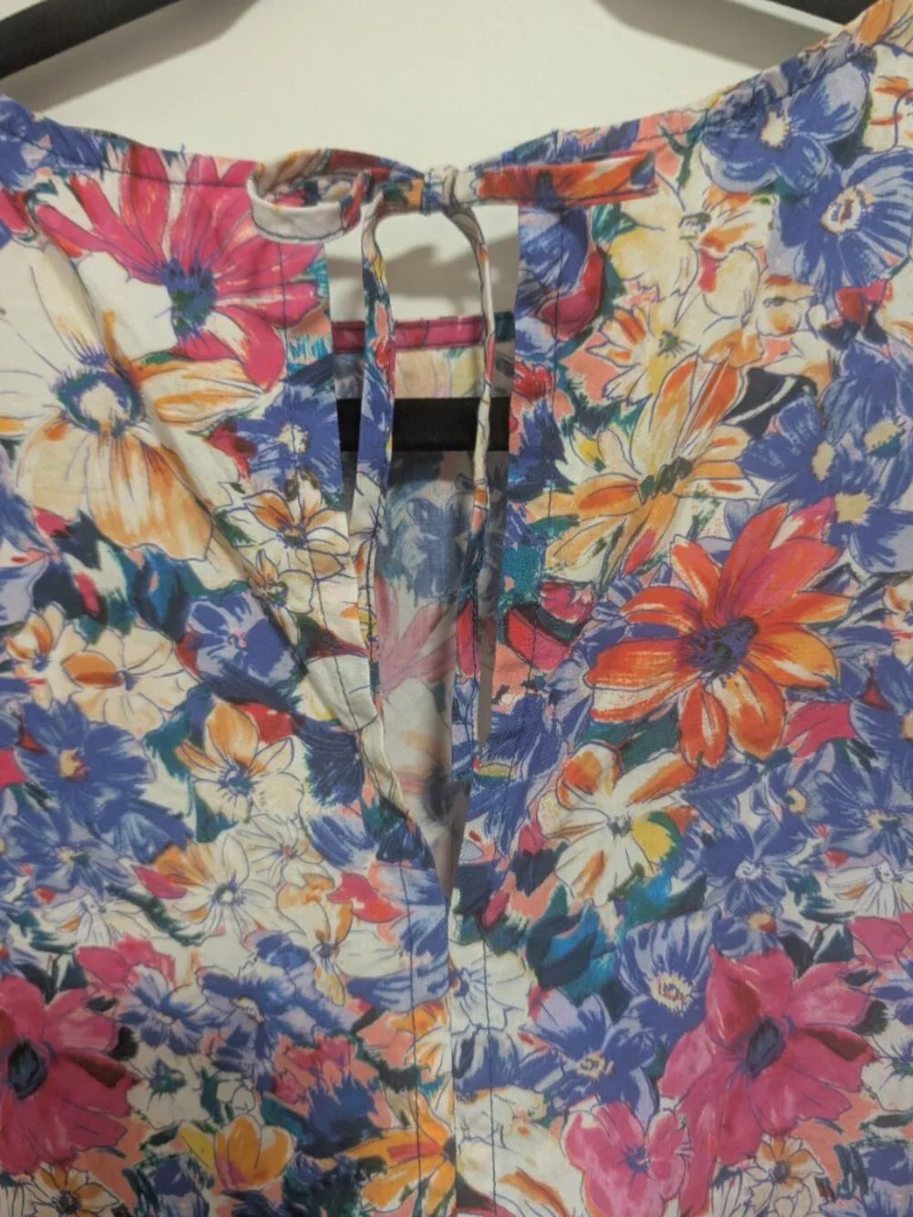 Zara | Vibrant Floral Poplin Peplum Blouse In Multicolor - Picture 10 of 11